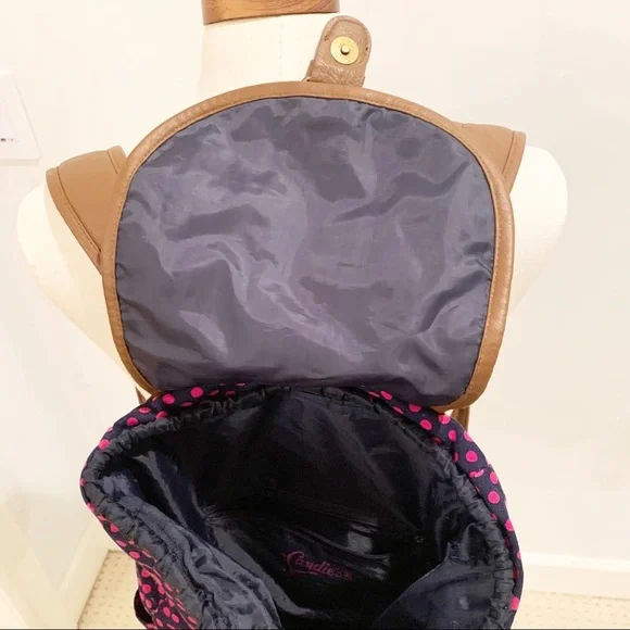 EUC Candies pink polka dot drawstring backpack - Picture 8 of 11